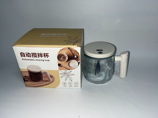 Automatische Roerbeker 400 ml – USB-oplaadbaar – Kaki