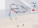 Leifheit droogrek Pegasus 150 solid slim - 15 m drooglengte