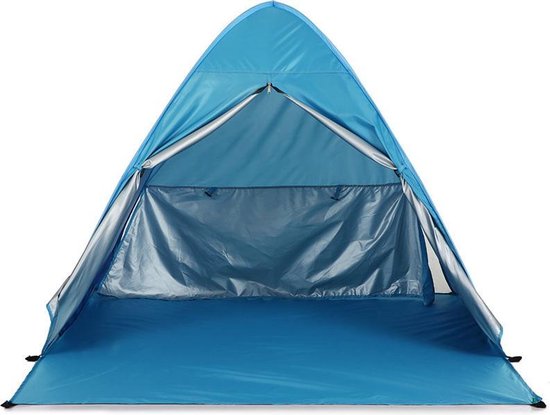 TDR-Strandtent- pop-up strandtent-draagbare tent-Anti-UV 50+ -  blauw met draagtas