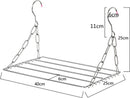 Verstelbaar Hangend Roestvrijstalen Droogrek voor Balkon en Verwarming - Ruimtebesparend en Duurzaam - Perfect voor Kleding, Handdoeken en Kussens