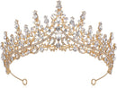 Gouden Tiara Diadeem Haarsieraad -Elegant en Duurzaam - Geschikt voor Verschillende Gelegenheden