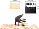 Grote 3D wenskaart met een piano thema- Inclusief envelop-Perfect voor Muziekliefhebbers