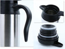 TDR - 750 ml auto waterkoker roestvrij staal 24 V sigarettenaansteker reiswaterkoker voor water en koffie