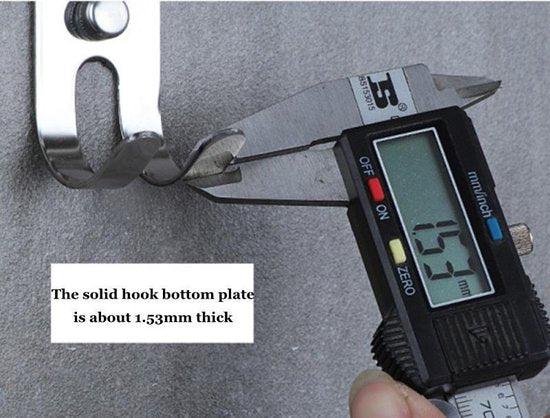 TDR - 304 roestvrijstalen draaibaar handdoekenrek met 2 hakk