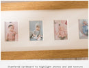 TDR-Fotolijst -Collagelijst voor 10 mini foto's - Fotomaat 3,5 x 5,4 cm -Houten frame - Lichtbruin