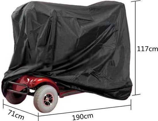 Scootmobiel Beschermhoes - Universele Afdekhoes voor scootmobiel -Waterdicht en Stevig 190 x 71 x 117 cm