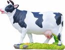 Levendig Koeienbeeldje van Synthetische Hars - Schattig Dieren Beeldhouwwerk voor Decoratie en Geschenken 22x8x17cm
