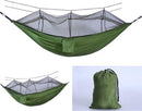 TDR-Hangmat met klamboe 260*140cm-Muggennet-ultralicht/ draagbaar- legergroen