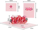3D Bloemen Pop-up Wenskaart voor Moederdag - Inclusief Envel