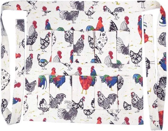 Eierschort - 12 zakken - Kip, Gans, Eend patroon