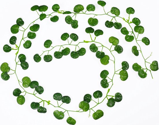 24 stuks* 2m x Klimop Slinger - Backdrop Decoratie Plant voor Huis en Tuin-Kunst Hangplant- Begonia-Klimop Kunstplanten voor Binnen en Buiten
