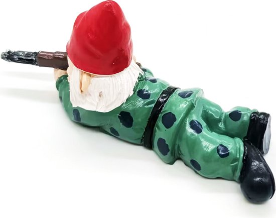 3delige Set Gedetailleerde Militaire Gevechtstuinkabouters in Diverse Poses - Decoratief Beeldje