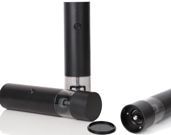 Oplaadbare elektrische pepermolen met dubbele standaard