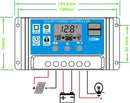 Zonnepaneel laadregelaar 12/24V met 2 USB en LCD