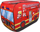 TDR-kinder auto tent -speelhuistent- opvouwbare tent - Brandweerwagen 112*70*75CM