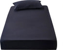 Matrashoes - Ademend & Antibacterieel - Waterdicht - Bescherm uw matras tegen vloeistoffen & allergieën - 90x200cm - Zwart