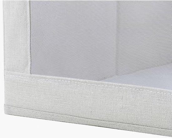 2 Opvouwbare Kleding Opbergdozen met Kijkvenster - Beige