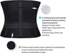 TDR - Rugbrace voor Onderrug - Corrigerend voor Onmiddelijke Pijnbestrijding & Rugondersteuning - Zwart - maat L (Taille: 82 - 92 cm)