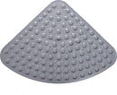 TDR-Waaiervormige douchemat- PVC zuignap badkamer antislipmat -grijs 70*70