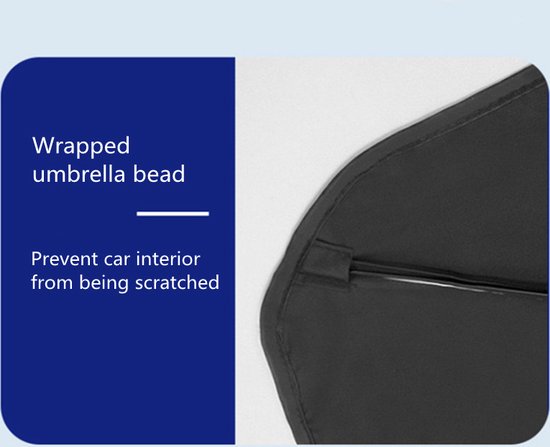 EXTRA GROOT Zonnescherm / autoparaplu - Binnenkant Voorruit Auto - Opvouwbaar - Hitte en UV bescherming 148X86cm