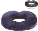 ComfortPlus Orthopedisch Donutkussen van Traagschuim - Veelzijdig Gebruik voor Stoel, Rolstoel & Auto - Wasbare Hoes & Anti-Slip - Marineblauw