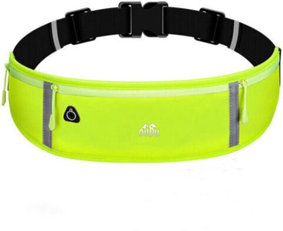 Heuptasje sport - verstelbare running belt - Groen