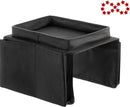 Bankstel Tray met Organizer – Dienblad Voor Armleuning – Zwart