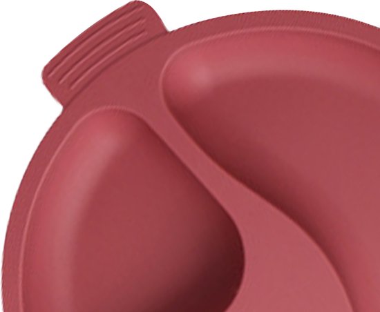 8 delig Complete Baby Eetserviesset voor Baby's van 3 Maanden en Ouder-bordeaux rood