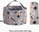 TDR - Opvouwbaar waterdichte bad - geschikt voor voetenbad / kleren wassen / etc - 21L - Gray