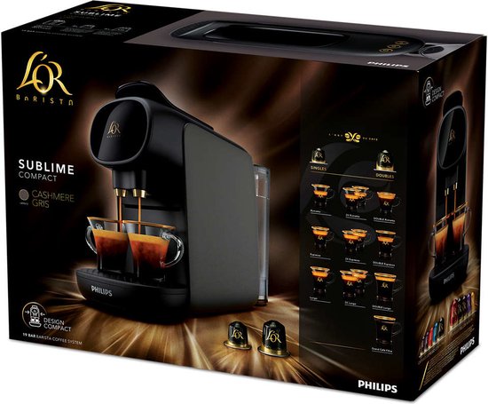 Philips L'Or Barista Sublime LM9012/23 - Koffiecupmachine - voor L'Or Espresso & Barista Koffiecups - Zwart