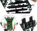 305 stuks Militaire Basisfiguren Set-soldaten speelgoed-Inclusief Militaire auto's, vliegtuigen , gebouwen en onderzeeboten