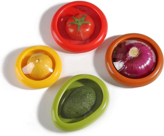 Unikorf Keramische Vershouddozen met Rekbaar Deksel - Set van 4