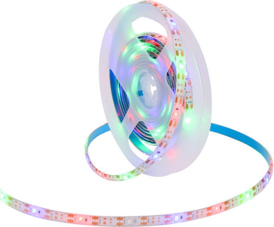 Xtraworks- RGBW Lichtstrip - voor buiten - Op zonne-energie - inkortbaar - 3 meter