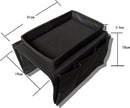Bankstel Tray met Organizer – Dienblad Voor Armleuning – Zwart