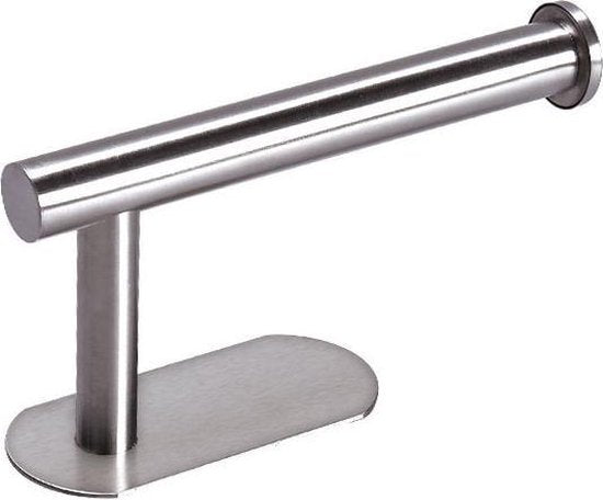 Toiletrolhouder RVS Zelfklevend - Geen Boren - Zilver