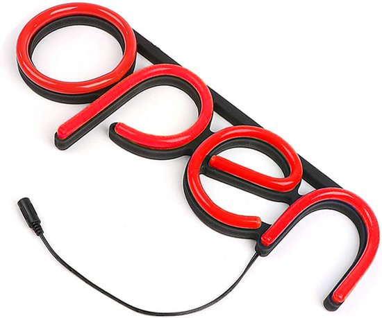 Neon verlichting-LED open bord-Licht reclamebord-hanglamp- rood