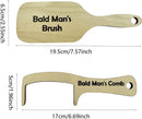 Grappige Kale Mannen Kam en Borstel Set – 17 cm Kam & 19,5 cm Borstel – Het Ultieme Humoristische Cadeau!
