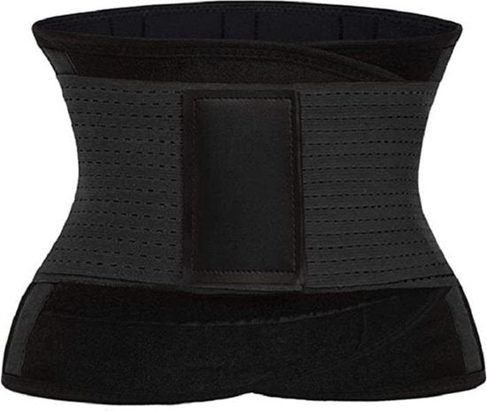 TDR - Rugbrace voor Onderrug - Corrigerend voor Onmiddelijke Pijnbestrijding & Rugondersteuning - Zwart - maat L (Taille: 82 - 92 cm)
