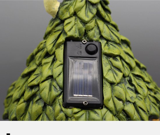 Zonne-energie lamp - Harsmateriaal - Bloemenhuisje - Krachtige LED-verlichting-Waterbestendig Ontwerp (IP55) voor Tuin, Terras en Veranda 16.5*16.2*30.8CM