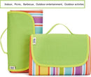Picknickkleed / Strandkleed - 195x200 cm - voor 4 tot 6 personen - Opvouwbaar als handige tas - Zandbestendig & waterdicht & zandvrij - voor strand, park, kamperen, wandelen, familieconcerten, picknicken, etc. - Regenboog motief