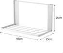 Magnetisch Opbergrek voor Wasmachine - Inklapbaar en Ruimtebesparend - 40x25x25 cm-wit