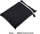 Bescherm je barbecue in stijl met de Waterdichte BBQ Beschermhoes inclusief Opbergtas - 71x190x117cm - Zwart