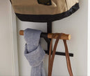Multifunctionele Deurhanger met Dubbele Laag - Perfect voor Rugzakken, Kleding en Hoeden-zwart