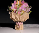 Grote 3D wenskaart met een bosje Bloemen- Inclusief envelop-perfect voor diverse gelegenheden-moederdag