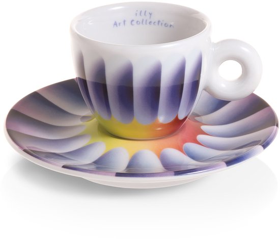 illy Art Collectie - Judy Chicago - giftset met twee espresso kop en schotel