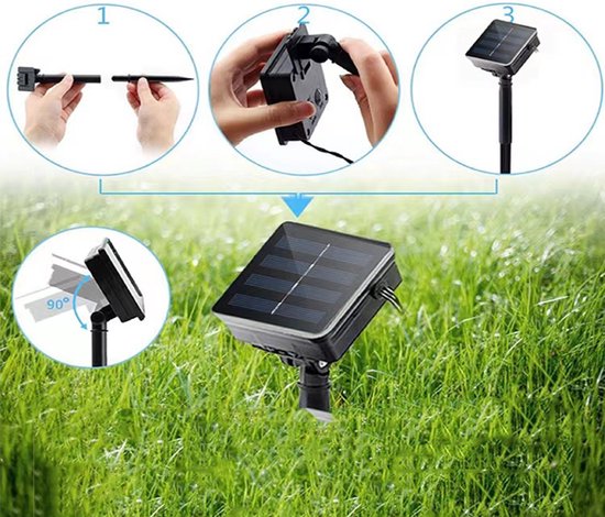 Esdoornblad Lichtslinger Zonne-energie 10m 100 Lichtjes