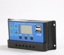 Zonnepaneel laadregelaar 12/24V met 2 USB en LCD