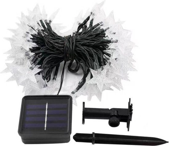 Zonne-energie Tuinverlichting 12m 100 LED Warm Wit