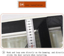 Magnetisch Anti-muggenhor Zomer Serie - Deurhor - Breed Klittenband - Duurzaam Glasvezel - Rookbestendig-100x210cm- Zwart