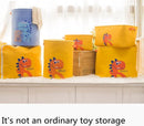 TDR - Opvouwbare wasmand -dinosaurus design -speelgoed mand - opberg mand-Met handvat -geel 35 * 45cm